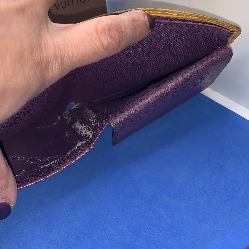 Louis Vuitton vintage‎ Epi leather wallet yellow purple